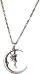 Pacific Giftware Luna Crescent Moon Fairy Necklace Unisex Lead Free Alloy Necklace