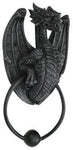 7 Inch Dragon Gargoyle Bust Resin Door Knocker Statue Figurine
