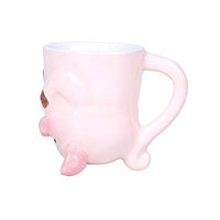 Pacific Giftware Topsy Turvy Pig Expresso Mug Adorable Mug Upside Down Home Office Decor