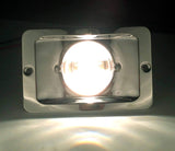 MARINE BOAT STERN LIGHT RECTANGULAR STAINLESS STEEL SPASHPROOF FLUSH MOUNT
