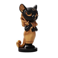 Pacific Giftware Ancient Egyptian Bastet Goddess Miniature Statue Black Gold