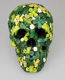 Lucky Clover Shamrock Skull Irish Saint Patrick's Day Collectible Figurine Decor