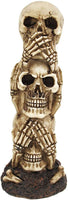 Things2Die4 See No Evil, Hear No Evil, Speak No Evil Stacked Skulls