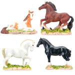 YTC Horses (Set of 4) - Collectible Figurine Statue Figure Sculpture Model