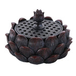 Pacific Giftware Auspicious Lotus Shape Buddha Meditation Incense Burner Holder Infuser