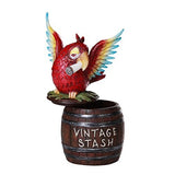 Pacific Giftware Marijuana Macaw Cannabis Smoking Bird Trinket Box Novelty Stash Box