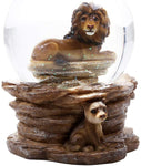 Wildlife Animal Lion King of Jungle Water Globe Collectible Water Ball Home Decorative Gift Item