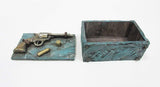 Pacific Giftware Pistol Shotgun with Casing Resin Trinket Box Bullet Storage Collectible Decor 5.75L x 3.5W Inch