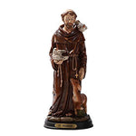 Pacific Giftware Saint Francis Statue Wood Base with Brass Name Plate