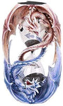 Pacific Giftware Anne Stokes Age of Dragons Dual Winged Dragons Sand Timer Home Tabletop Decorative Resin Figurine