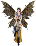 Pacific Giftware 11.38 Inch Aviator Steampunk Large Winged Fairy Statue Figurine