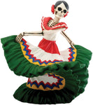 Day of the Dead Dancing Senorita (H: 5.5" x L: 6" x W: 4.5" & 2.25 lbs)