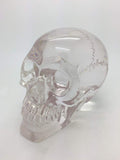 Pacific Giftware Crystal Clear Translucent Skull Collectible Figurine 4.5 Inch (Clear)