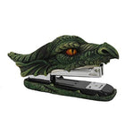 PT Dragon Green Head Golden Eyes Decorative Functional Stapler Figurine Office Desktop Stationery