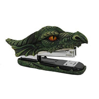 PT Dragon Green Head Golden Eyes Decorative Functional Stapler Figurine Office Desktop Stationery