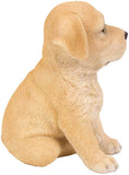 Pacific Giftware Adorable Seated Yellow Labrador Puppy Collectible Figurine Amazing Dog Likeness Hand Painted Resin 6.5 inch Figurine Great for Dog Lovers Tabletop Decor