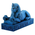 YTC Summit International Blue Amenhotep III Pharaoh Egyptian Sphinx Figurine