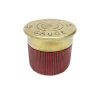Pacific Giftware 12 Gauge Shotgun Shell Resin Trinket Box Collectible Decor 3.25 Inches Tall