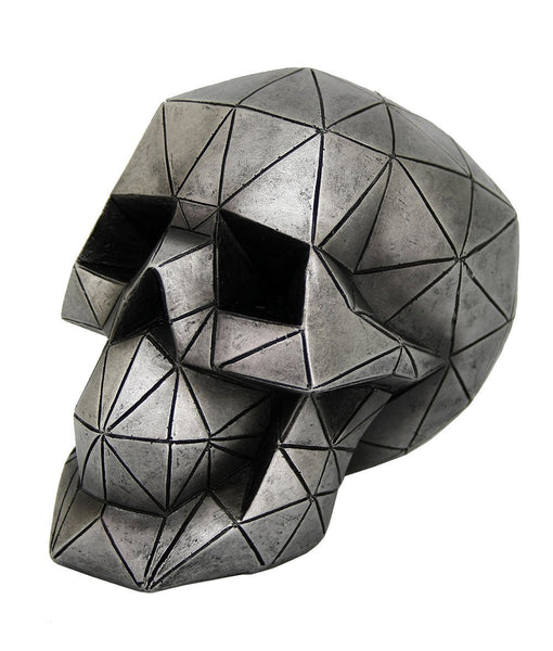 Pacific Giftware Novelty Futuristic Geometric Shape Skull Collectible Figurine Desktop Home Decor 5" Tall