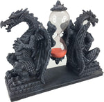 PTC 8 Inch Green Dual Dragon Sand Timer Hourglass Statue Figurine