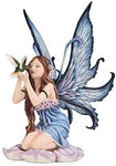 StealStreet SS-G-91861, Blue Winged Spring Fairy with Hummingbird Pet Decorative Figurine