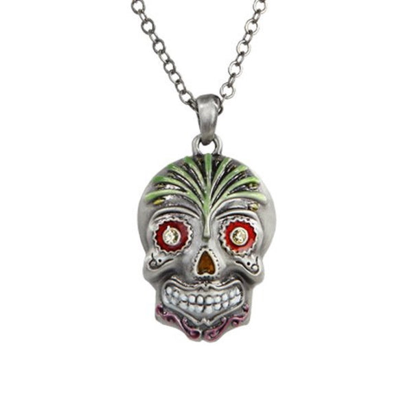 Day of Dead Skulls Necklace Jewelry