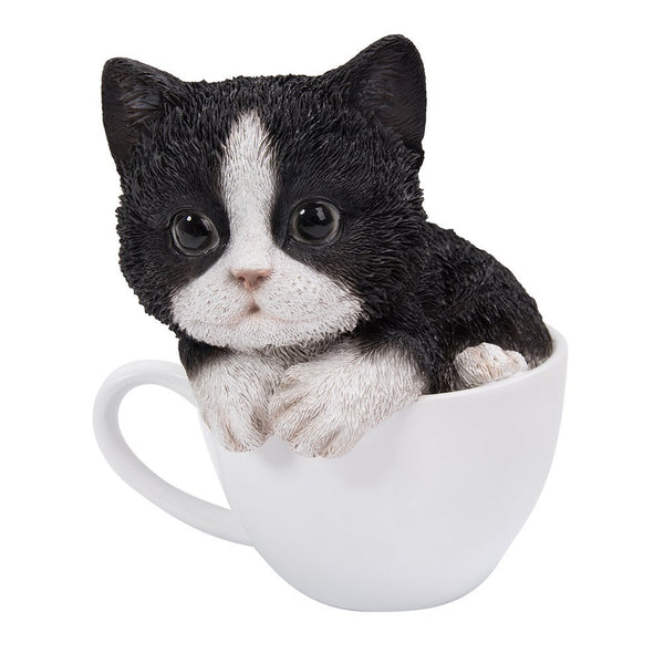 Pacific Giftware Adorable Teacup Pet Pals Cat Kittens Collectible Figurine 5.75 Inches