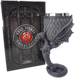 Open Winged Gargoyle Dragon Resin Figurine Goblet Drinkware with Removable Stainless Stain Inner by Anne Stokes -The Age of Dragons