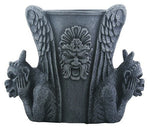 Grey Screaming Gargoyle Embellished Multiuse Decorative Utility Holder