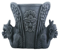 Grey Screaming Gargoyle Embellished Multiuse Decorative Utility Holder