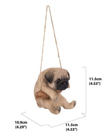ABZ Brand Loving Cute Animal Pet Puppy Kitten Hanging Collectible Figurine Statue (Pug)