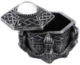 Pacific Giftware Medieval Fantasy Dragon Claw with Crystal Orb Decorative Trinket Box