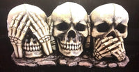 See No Speak No Hear No Evil Skull Trio