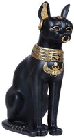 ABZ Brand Large Ancient Egyptian Guardian Standing Bastet Cat Figurine Statues