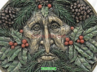 Greenman Plaque Winter Collectible Figurine