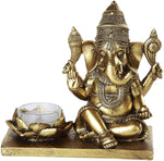 Pacific Giftware Hindu God Ganesha Elephant Headed Deity Meditation Candle Burner 6 inch