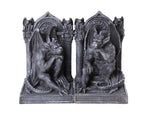 Pacific Giftware Gothic Thinker Gargoyle Sculpture Stone Finish Book Ends Set 6.75 Inches Tall