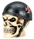 Sm. Biker Skull Collectible Figurine Statue Sculpture Figure Skeleton