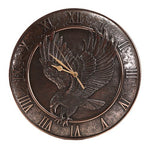 Pacific Giftware Majestic Eagle Wings of Glory American Bald Eagle Bronze Finish Wall Clock 12 Inch