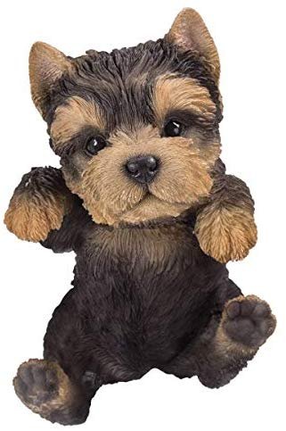 Pacific Giftware PT Realistic Look Hanging Statue Pot PAL Yorkie Puppy Dog Home Decorative Resin Figurine