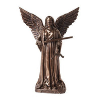 PTC 8 Inch Themis Angel Winged Bronze Finish Religious Statue Figurine
