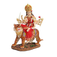PTC 8.5 Inch Durga Mythological Indian Hindu Goddess Statue Figurine