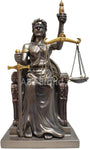 Seated Lady Justice Scales of Justice La Justicia Statue Lawyer Attorney Judge