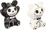 Furrybones Black and White Panda Bear Pandie Ceramic Salt N Pepper Shaker