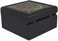 Lisa Parker Celtic Tree of Life Art Tile Trinket Jewelry Keepsake Box