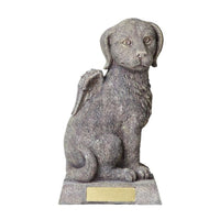 Windhaven Urns Pet Memorial Angel Dog Cremation Urn Bottom Load 45 Cubic Inch