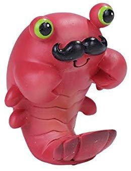 SUMMIT COLLECTION Lobert The Smiling Red Lobster with a Mustache - Exotic Sea Creature Collectible Figurine