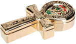 Egyptian Ankh Jeweled Box Collectible Egypt Jewelry Container