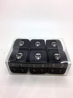 Pacific Giftware Decorative Black Skull Dice of Death 1.5 Inches Each Set of 6