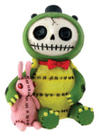 Furrybones Calico Mao Mao Signature Skeleton in Kitty Cat Costume Wrapped in Yarn